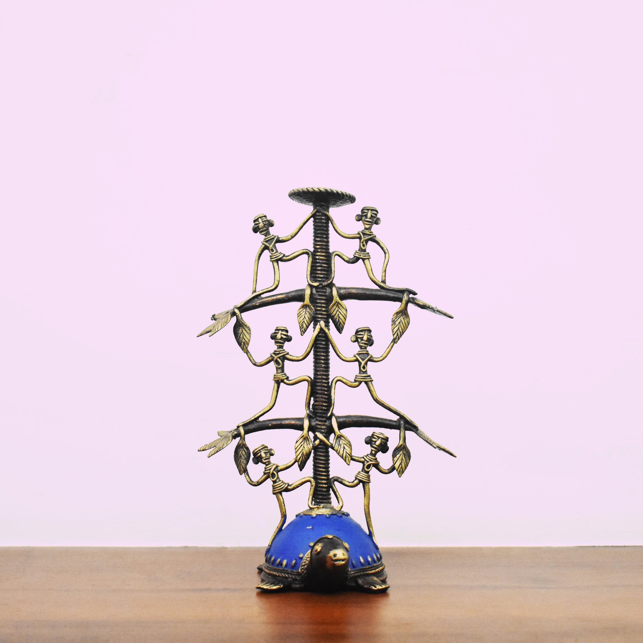 Colored Turtle Candle Stand
