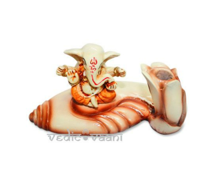 Ganesha on Shankh ( Pen Stand )